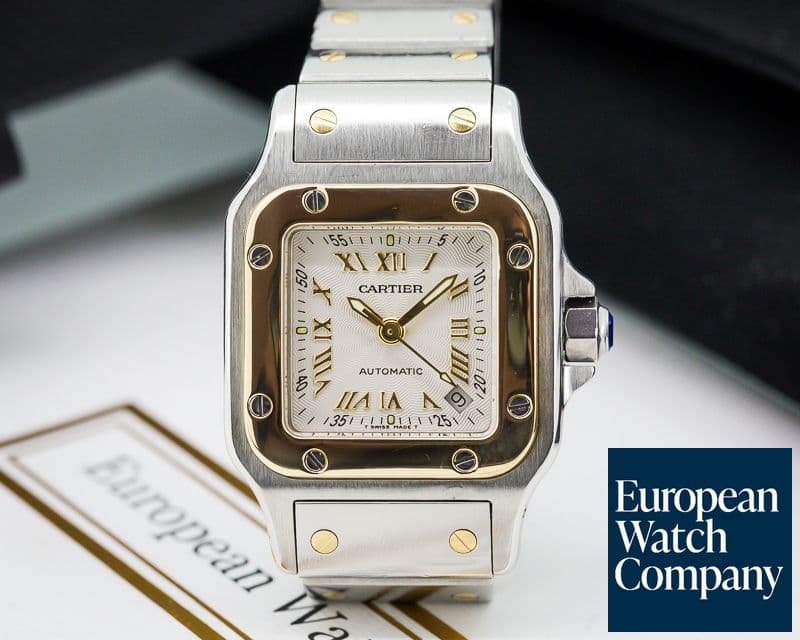 Image of Cartier Santos Galbee Mini 18k YG/SS 