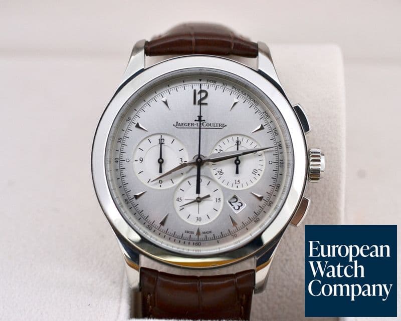Image of Jaeger LeCoultre Master Chronograph SS Silver Dial 