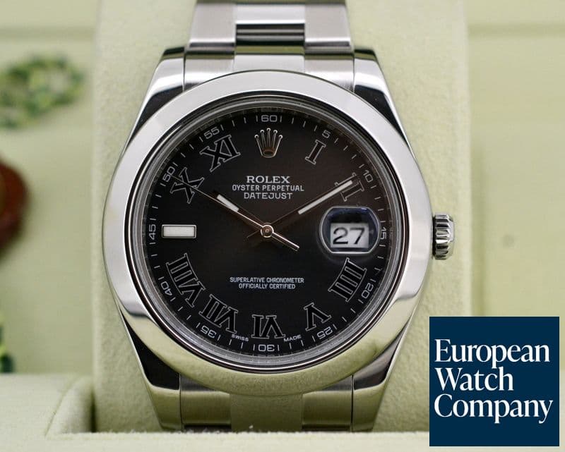 Image of Rolex Datejust II SS Black Roman Dial