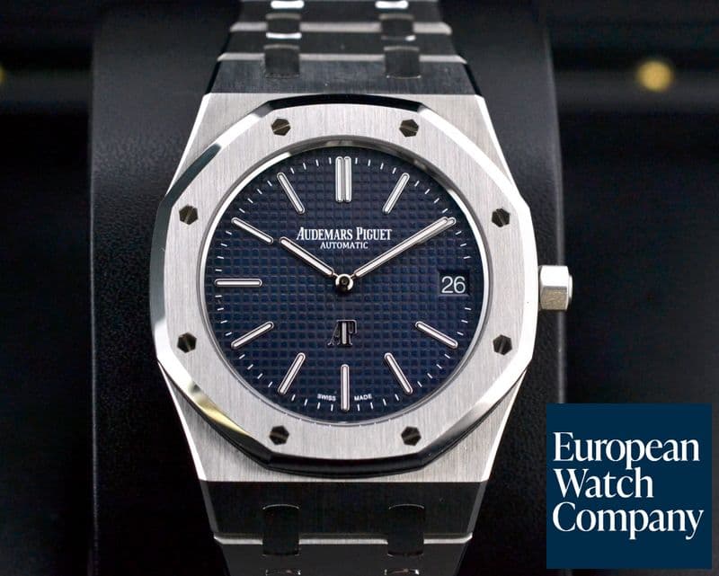Image of Audemars Piguet Royal Oak Extra Thin Blue Dial SS