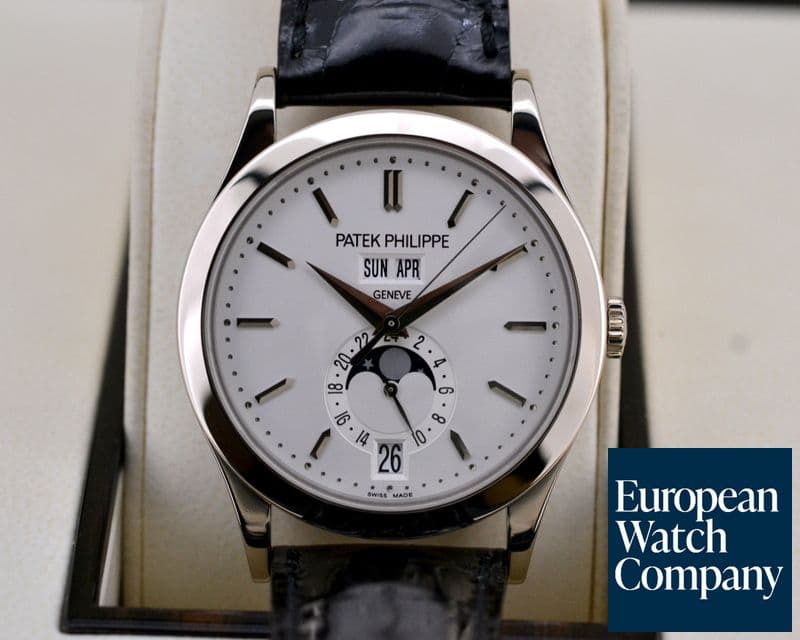 Image of Patek Philippe Annual Calendar Silver Dial 18K White Gold 