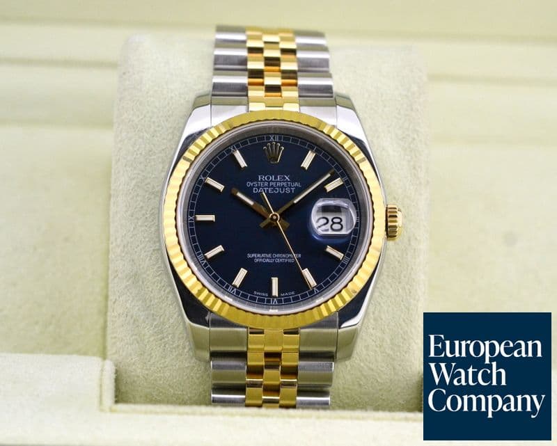 Image of Rolex Datejust Blue Dial Jubilee 18K / SS