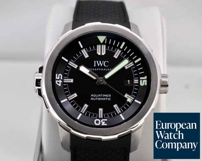 Image of IWC Aquatimer Automatic Black Dial SS / Rubber