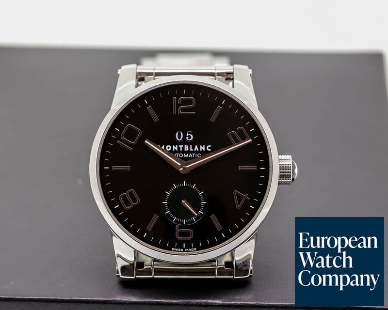Image of Montblanc Timewalker SS/SS Black Dial big Date 42MM