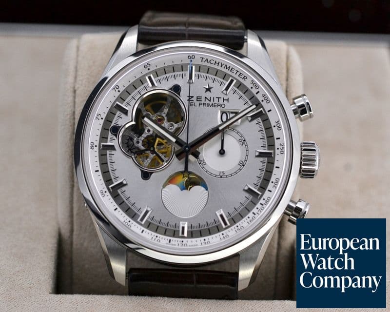 Image of Zenith El Primero Chronomaster Open Grande Date SS / Leather