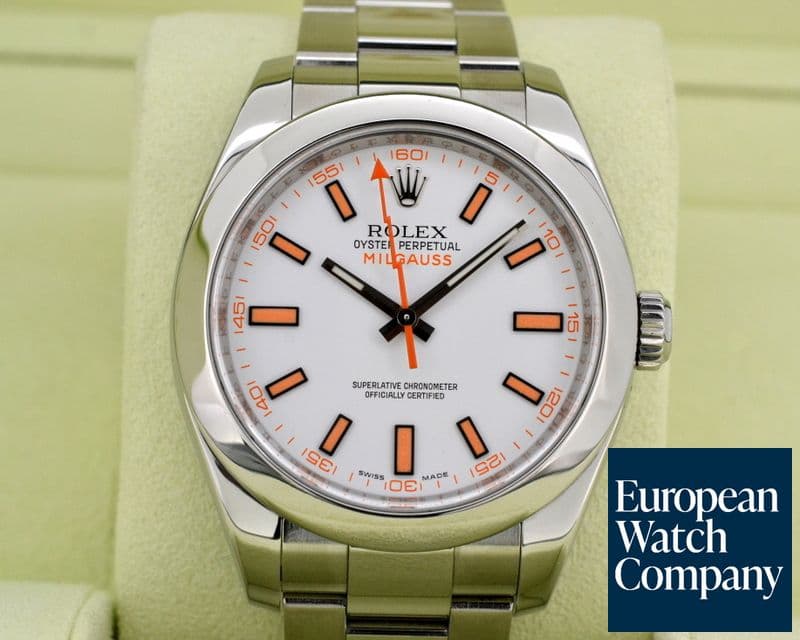 Image of Rolex Milgauss SS White Dial
