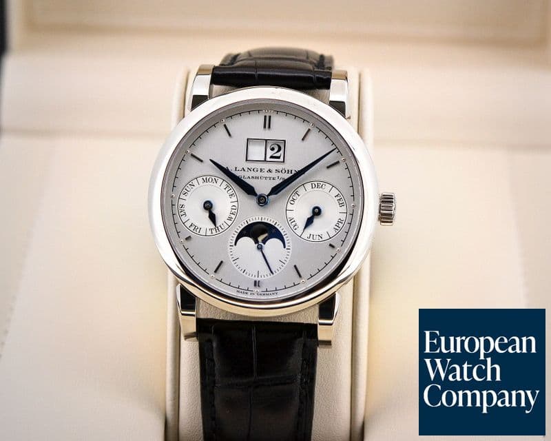 Image of A. Lange and Sohne Saxonia Annual Calendar 18K White Gold 