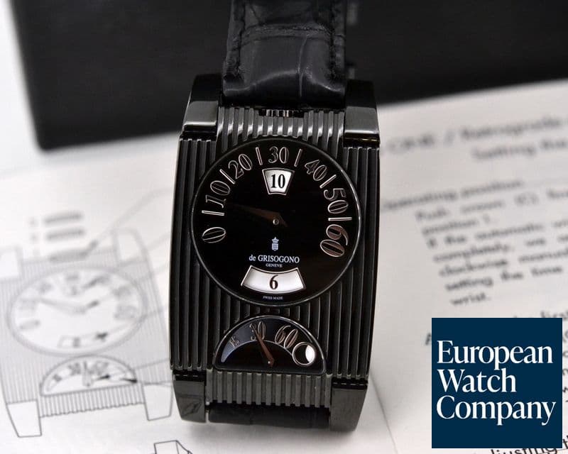 Image of de Grisogono FG One N03 Jump Hour GMT Black PVD 