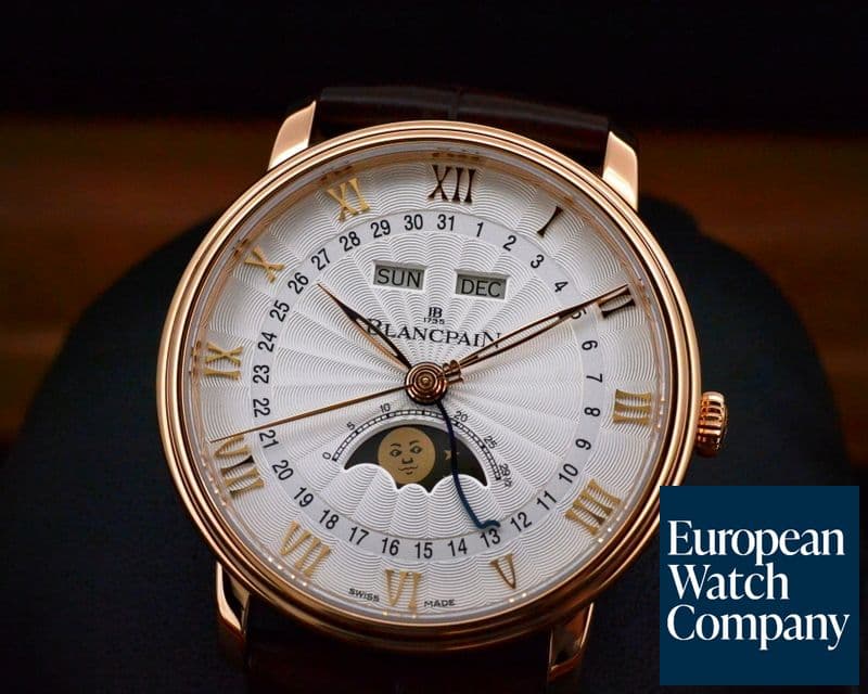 Image of Blancpain Villeret Moonphase & Complete Calendar 18K Rose Gold 40MM