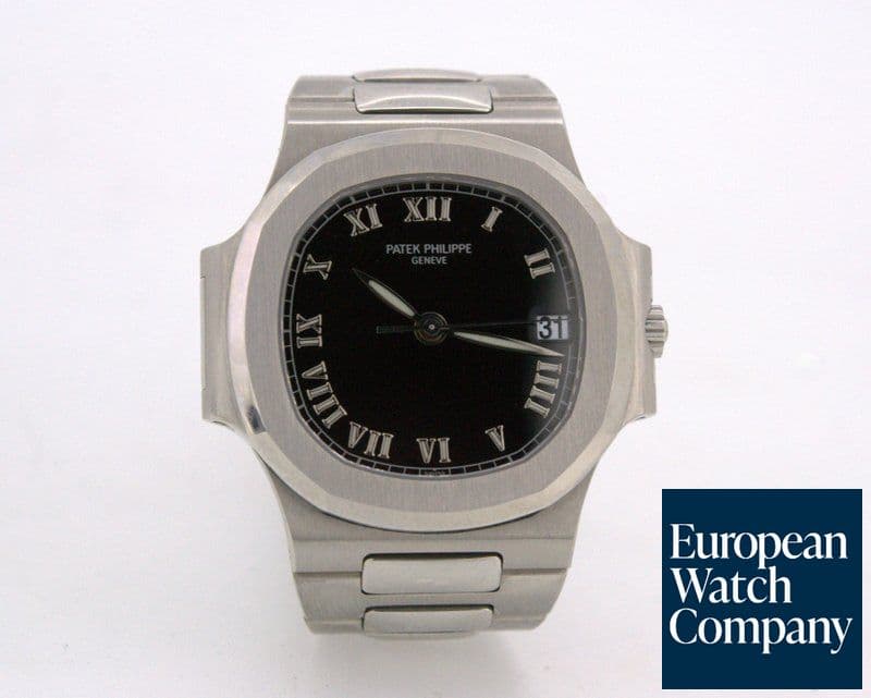 Image of Patek Philippe Nautilus Automatic SS Black Roman Dial 
