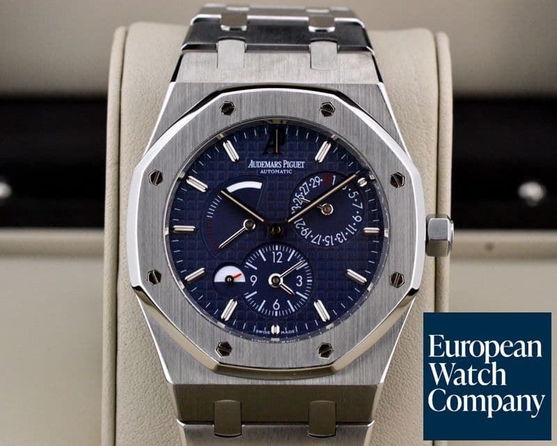 Image of Audemars Piguet Royal Oak Dual Time SS Blue Dial 