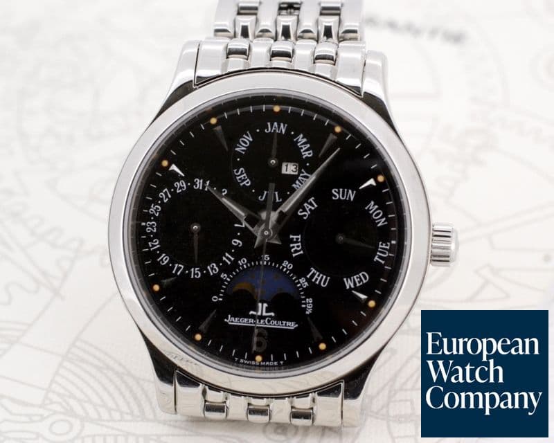 Image of Jaeger LeCoultre Master Perpetual SS / SS Black Dial