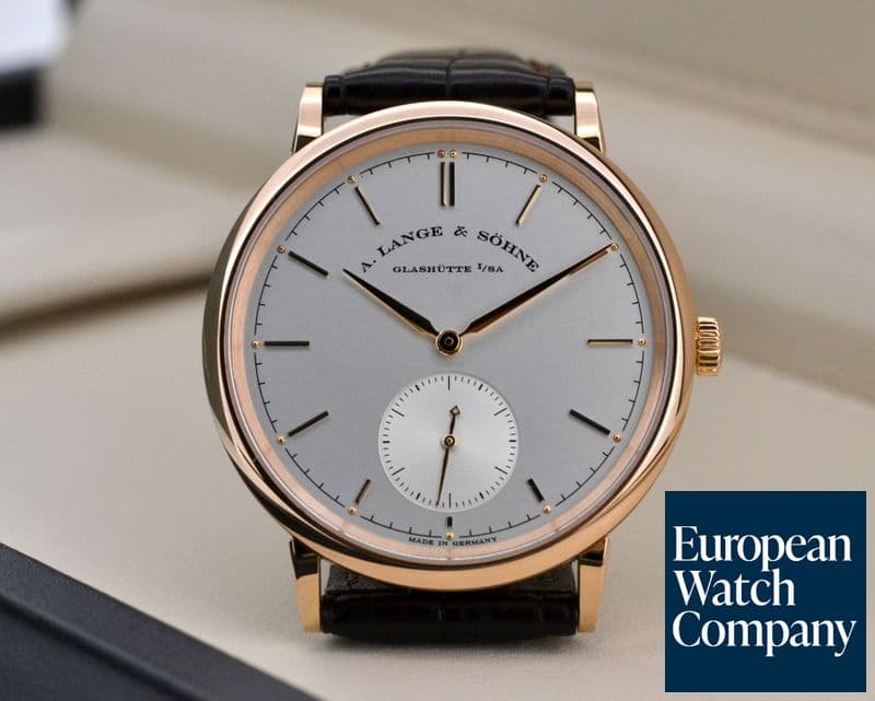 Image of A. Lange and Sohne Saxonia Automatik 18K Rose Gold / Silver Dial