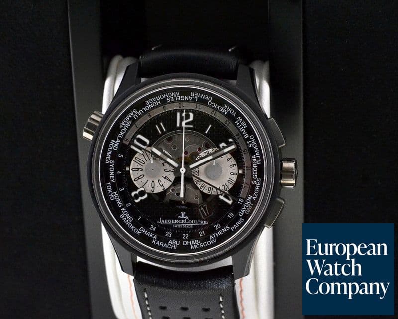 Image of Jaeger LeCoultre AMVOX5 World Chonograph Aston Martin Ceramic / Titanium