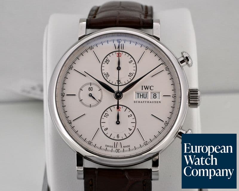 Image of IWC Portofino Chronograph SS Silver Dial 