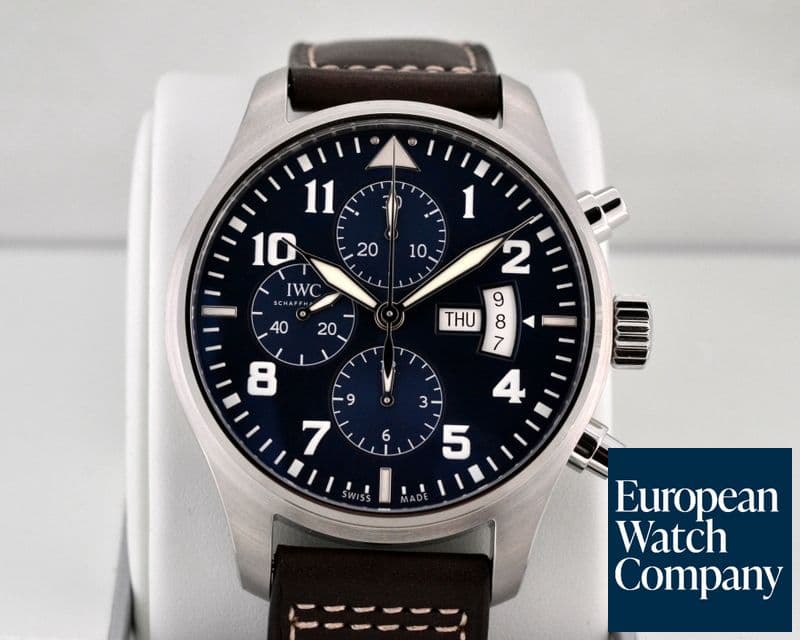 Image of IWC Pilot Chronograph "Le Petit Prince" Blue Dial 