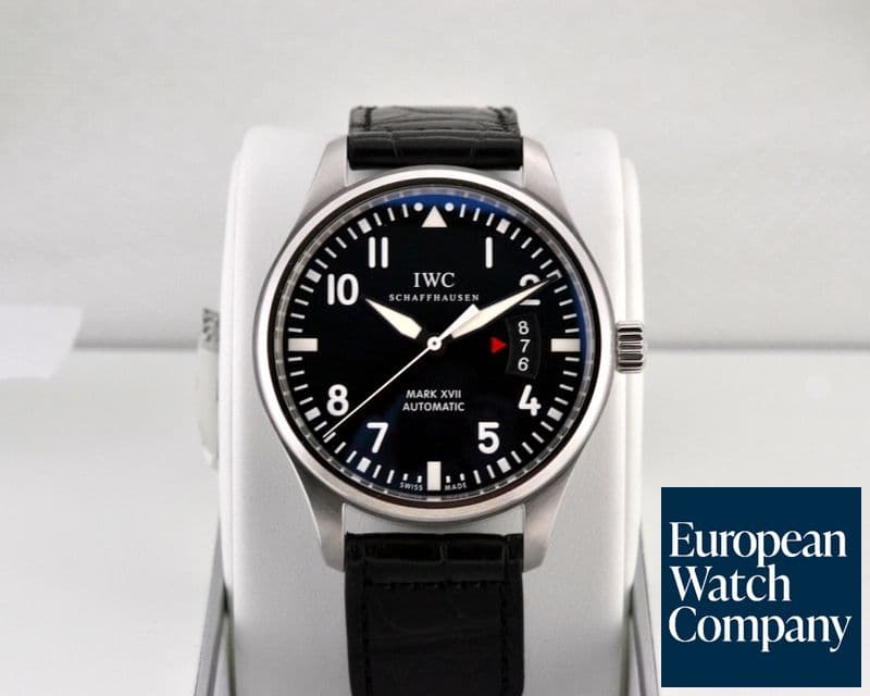 Image of IWC Mark XVII Black Dial SS / Alligator 