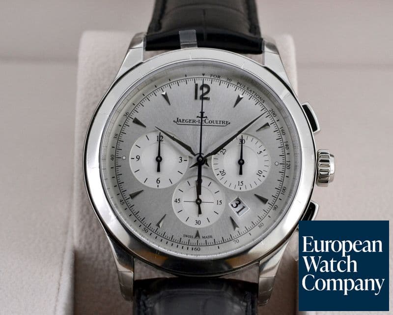 Image of Jaeger LeCoultre Master Chronograph SS Silver Dial 