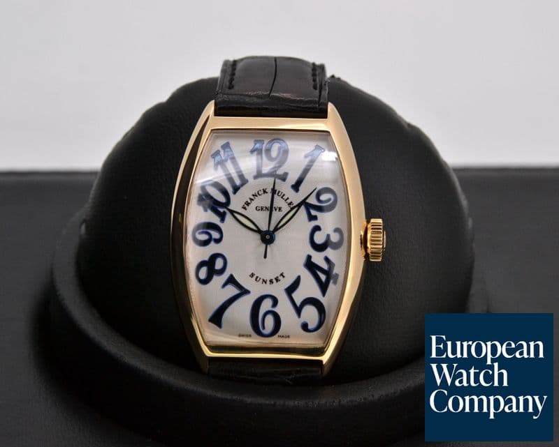 Image of Franck Muller Cintree Curvex Classic Sunset 18K Yellow Gold