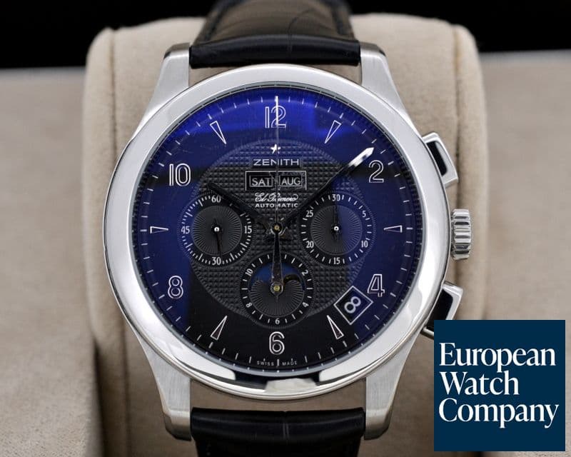 Image of Zenith Class XXT Moon El Primero Chronograph Black Dial