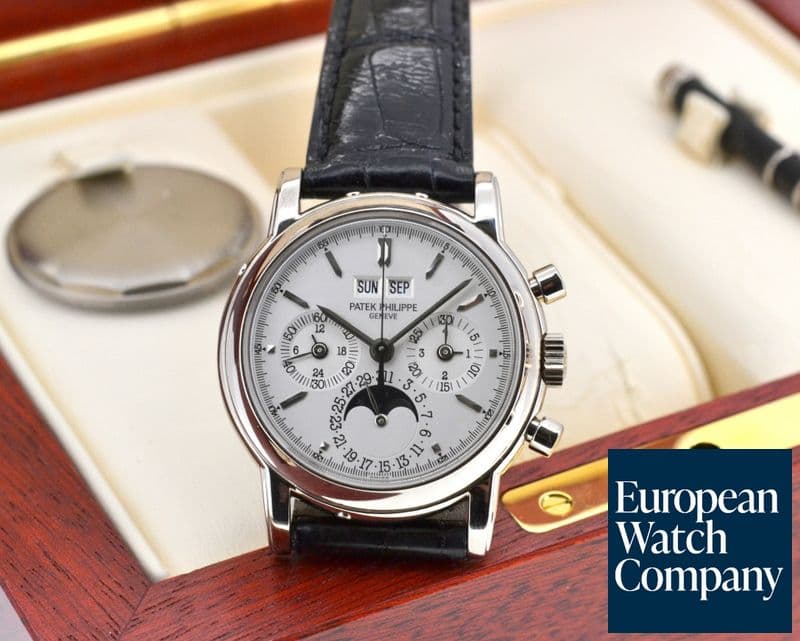 Image of Patek Philippe Perpetual Calendar Chronograph 18K White Gold / Silver Dial