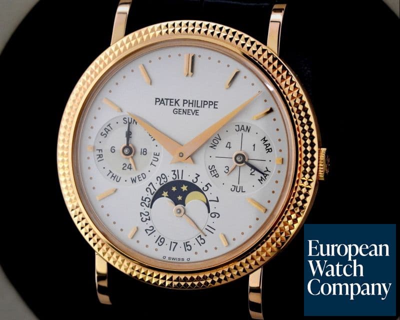 Image of Patek Philippe Perpetual Calendar 18K Rose Gold Hobnail Bezel
