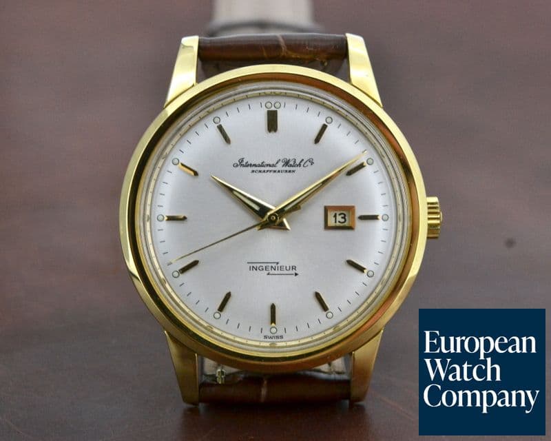 Image of IWC Vintage Ingenieur 18K Yellow Gold Silver Dial 