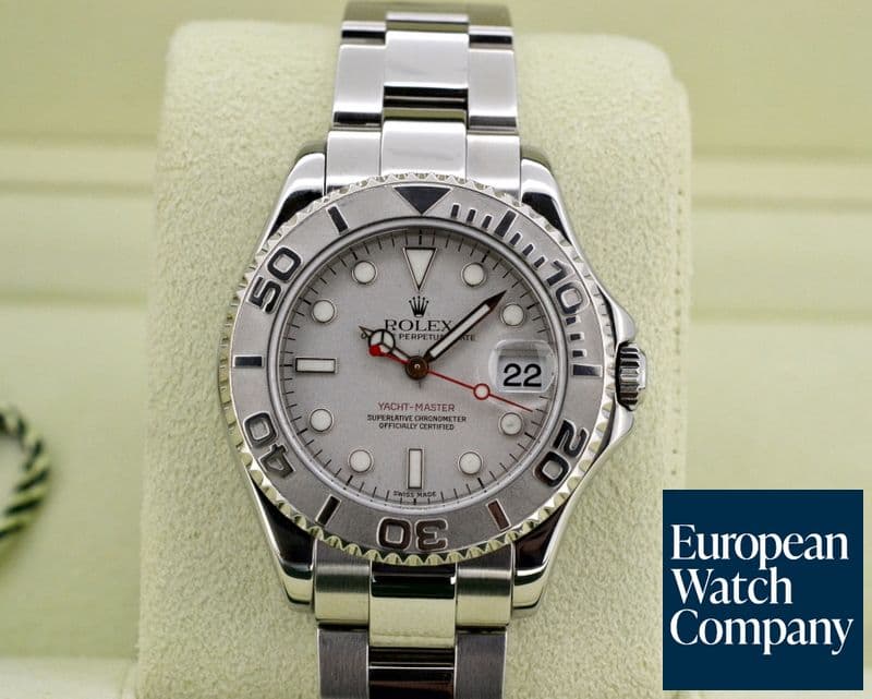 Image of Rolex Yacht Master Mid Size SS / Platinum Bezel