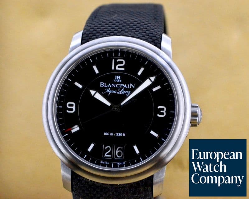 Image of Blancpain Aqualung SS Big Date SS / Sail Canvas