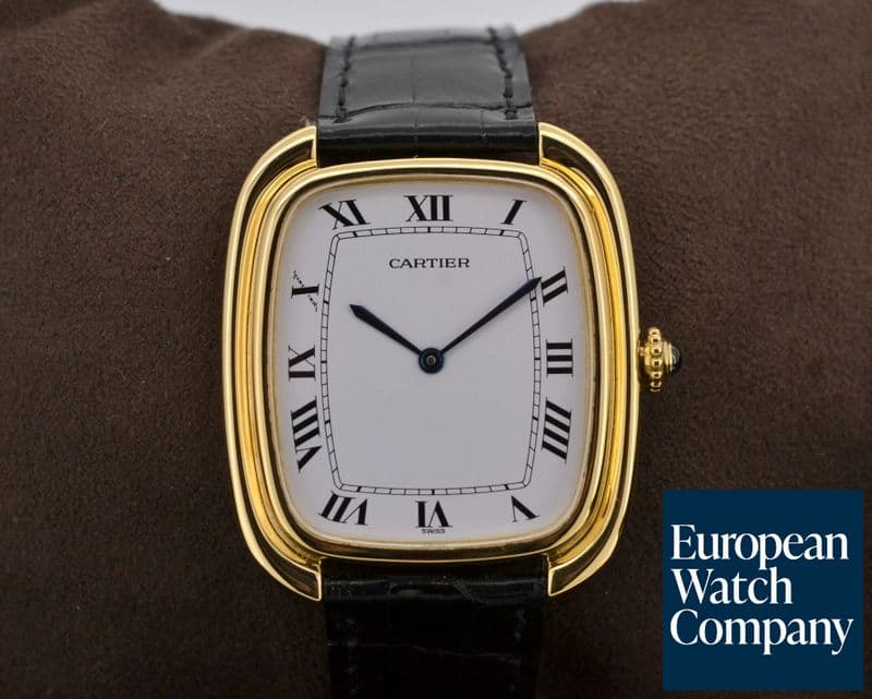 Image of Cartier Vintage Tonneau XL 18K Yellow Manual