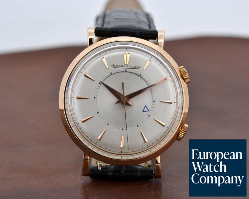 Image of Jaeger LeCoultre Vintage Memovox 18K Rose Gold Manual Wind