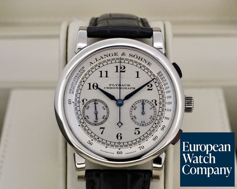 Image of A. Lange and Sohne 1815 Flyback Chronograph Silver Dial 18K White Gold 
