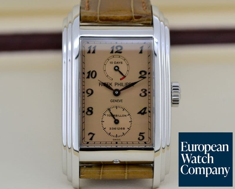 Image of Patek Philippe 10 Day Tourbillon Platinum / Rose Dial