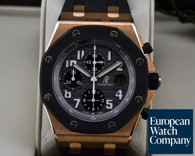 Image of Audemars Piguet Offshore Rubberclad 18K Rose Gold / Rubber 