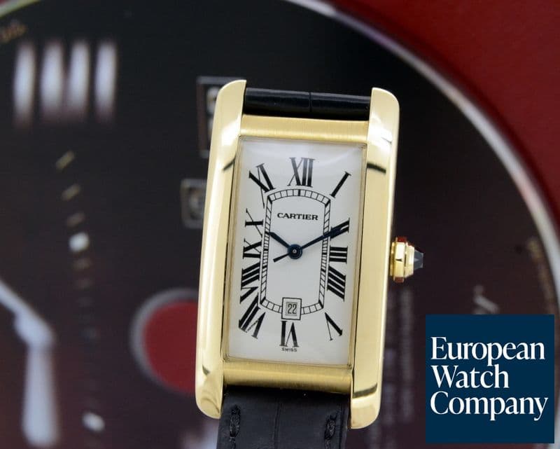Image of Cartier American Tank Americaine Medium Automatic 18K YG