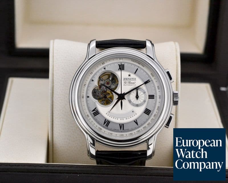 Image of Zenith Chronomaster XXT open
SS/Strap Black