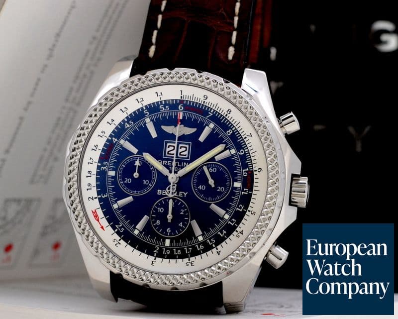 Image of Breitling Bentley 6.75 Blue Dial SS / Strap