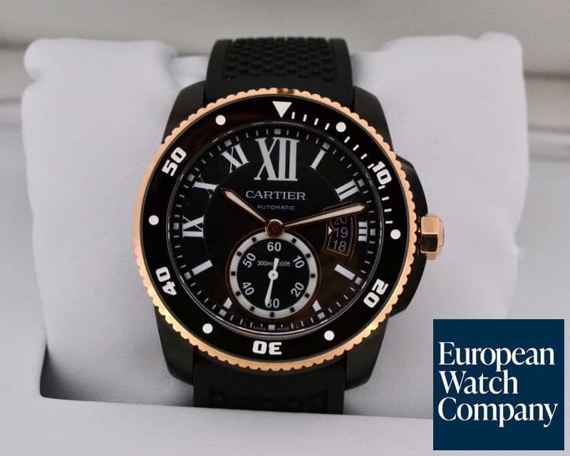 Image of Cartier Calibre de Cartier Diver Automatic SS / 18K Rose Gold