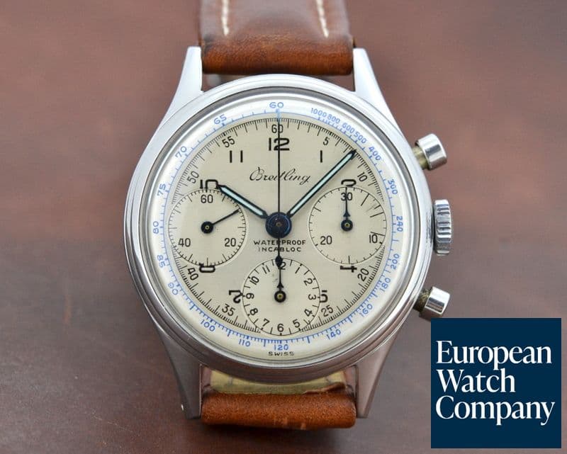 Image of Breitling Vintage Premier Tri Compax Silver Dial