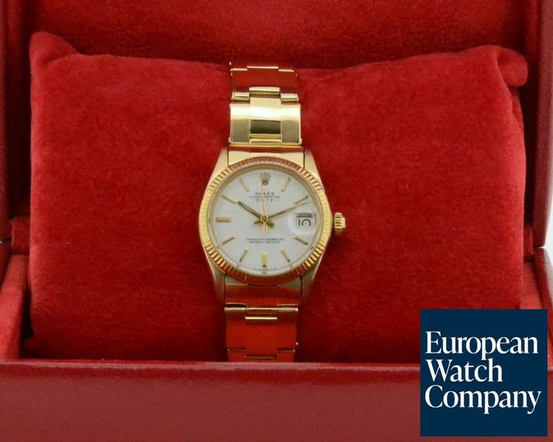 Image of Rolex Datejust Midsize 18K Yellow Gold / Rivet Bracelet 
