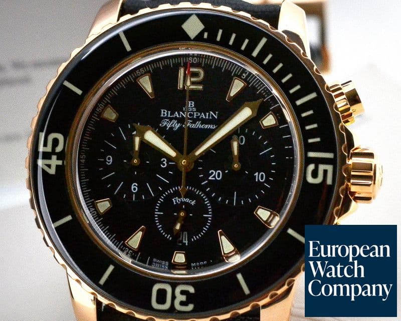 Image of Blancpain Fifty Fathoms Chronograph 18K Rose Gold