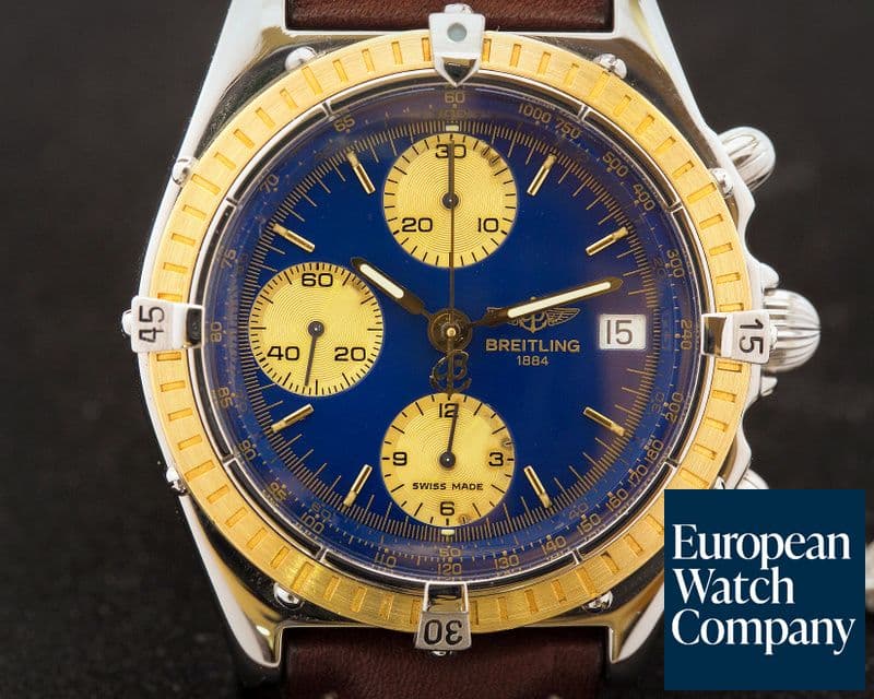 Image of Breitling Chronomat Chronograph 18K / SS Blue Dial 39MM