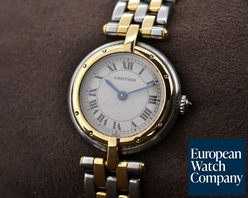 Image of Cartier Ladies Round Panthere Quartz SS / 18K