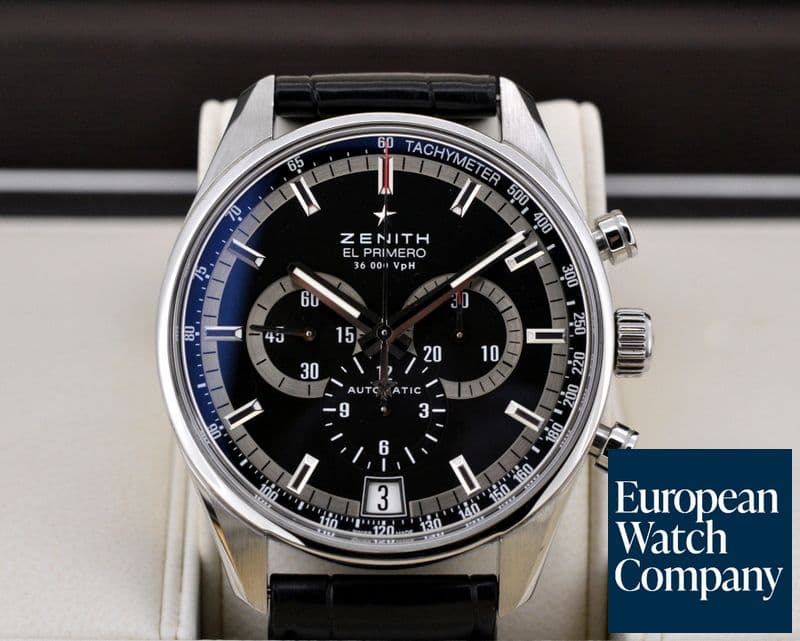 Image of Zenith El Primero Chronograph Black Dial