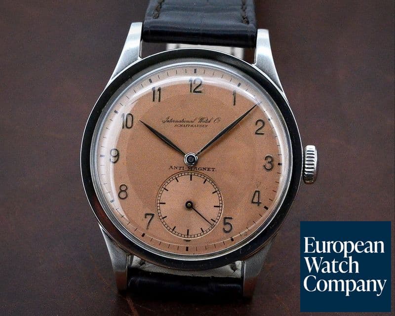 Image of IWC Vintage Caliber 83 RARE Two-Tone Pink Dial SS