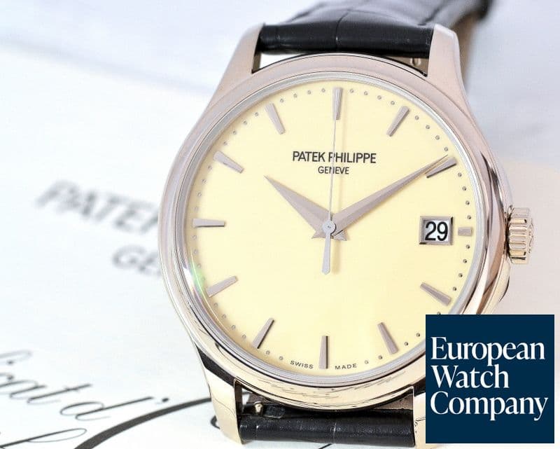 Image of Patek Philippe Calatrava Automatic Ivory Dial 18K White Gold 