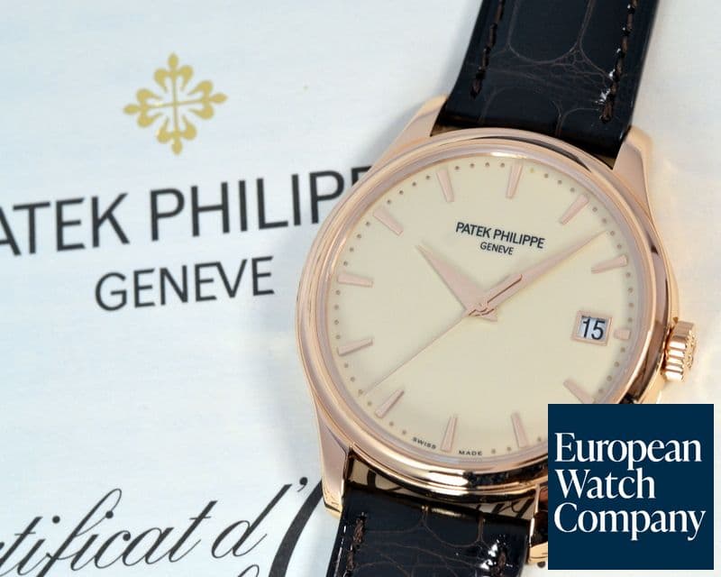 Image of Patek Philippe Calatrava Automatic Ivory Dial 18K Rose Gold 