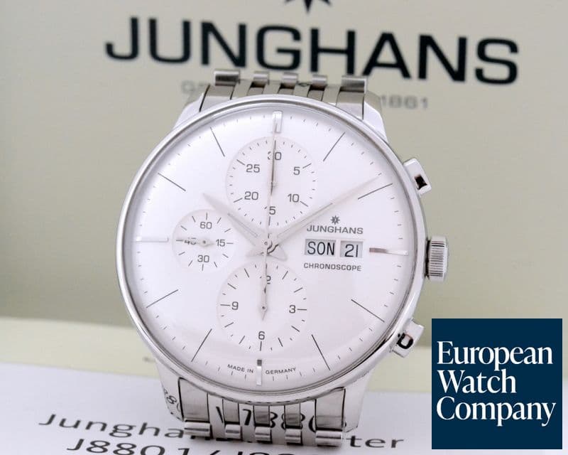 Image of Junghans Meister Chronograph Silver Dial SS / SS 