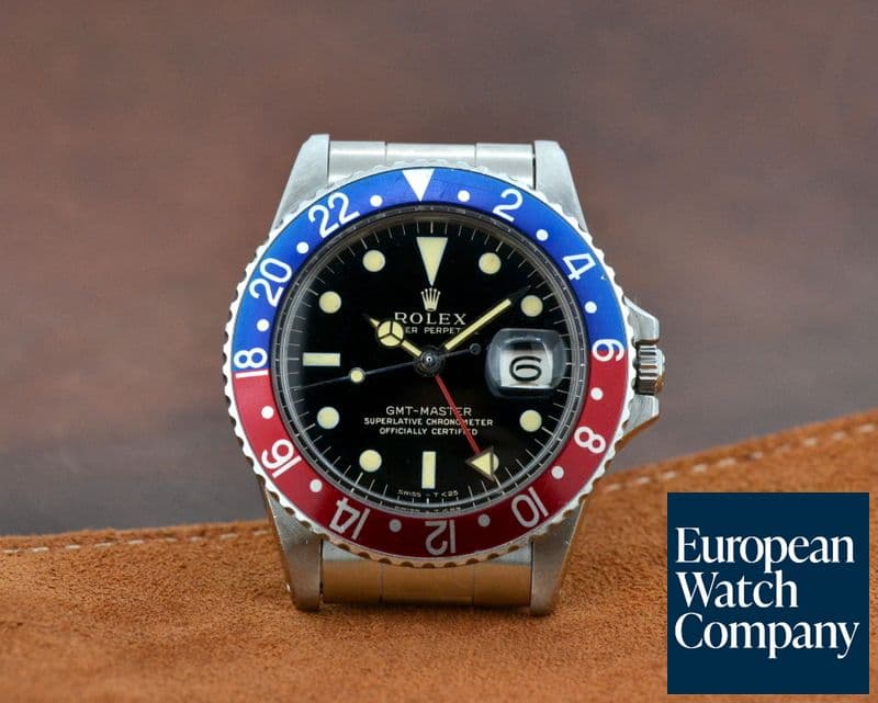 Image of Rolex GMT Master Gilt Dial Pepsi Bezel Circa 1965