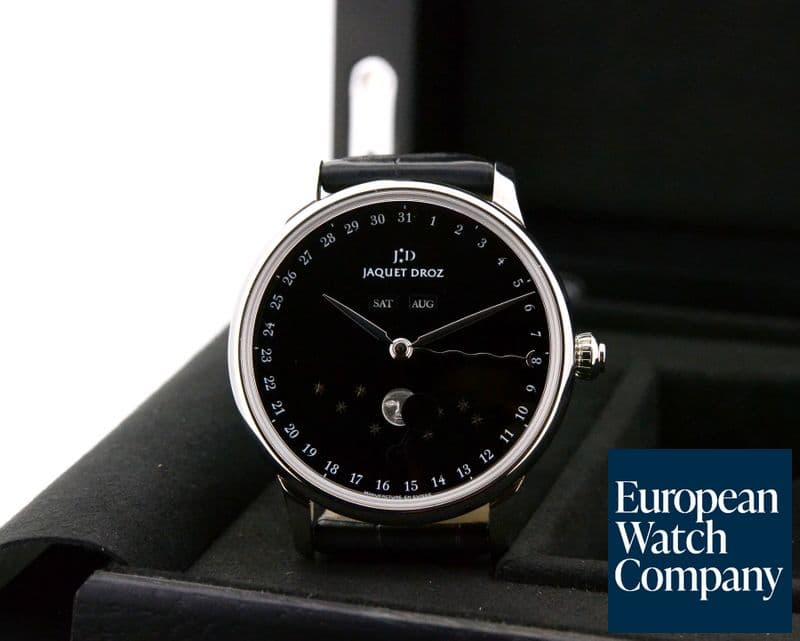 Image of Jaquet Droz Astrale Eclipse Black Dial SS/ Strap
